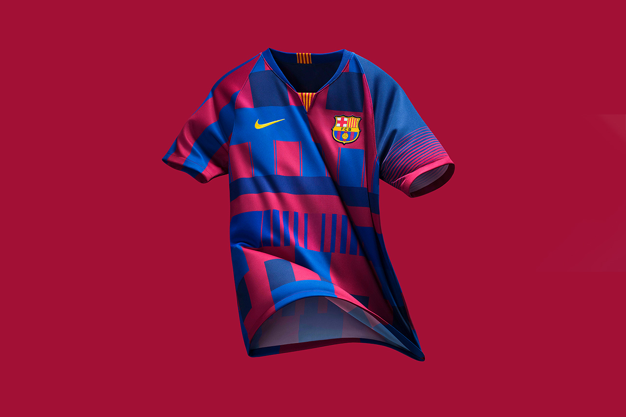 FC Barcelona Nike Jersey Kit Shirt Football Soccer Design 20th Anniversary Birthday Celebration