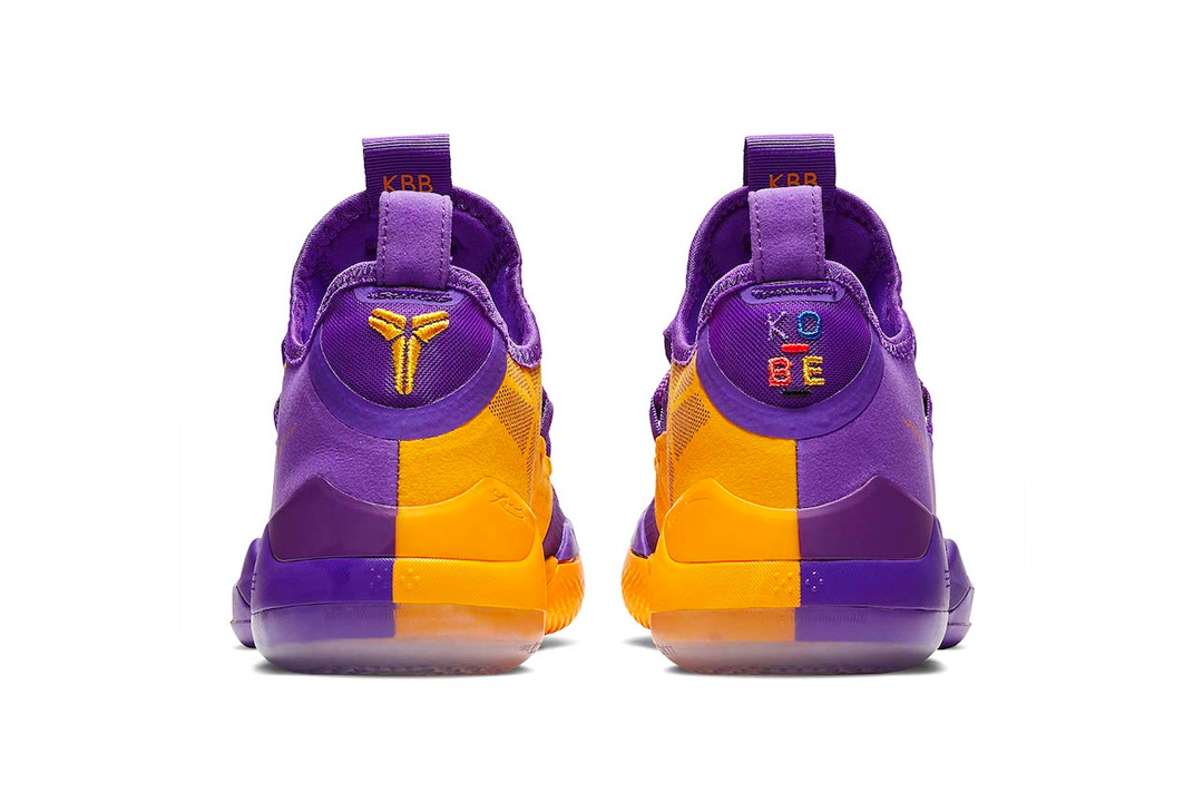 kobe purple yellow shoes