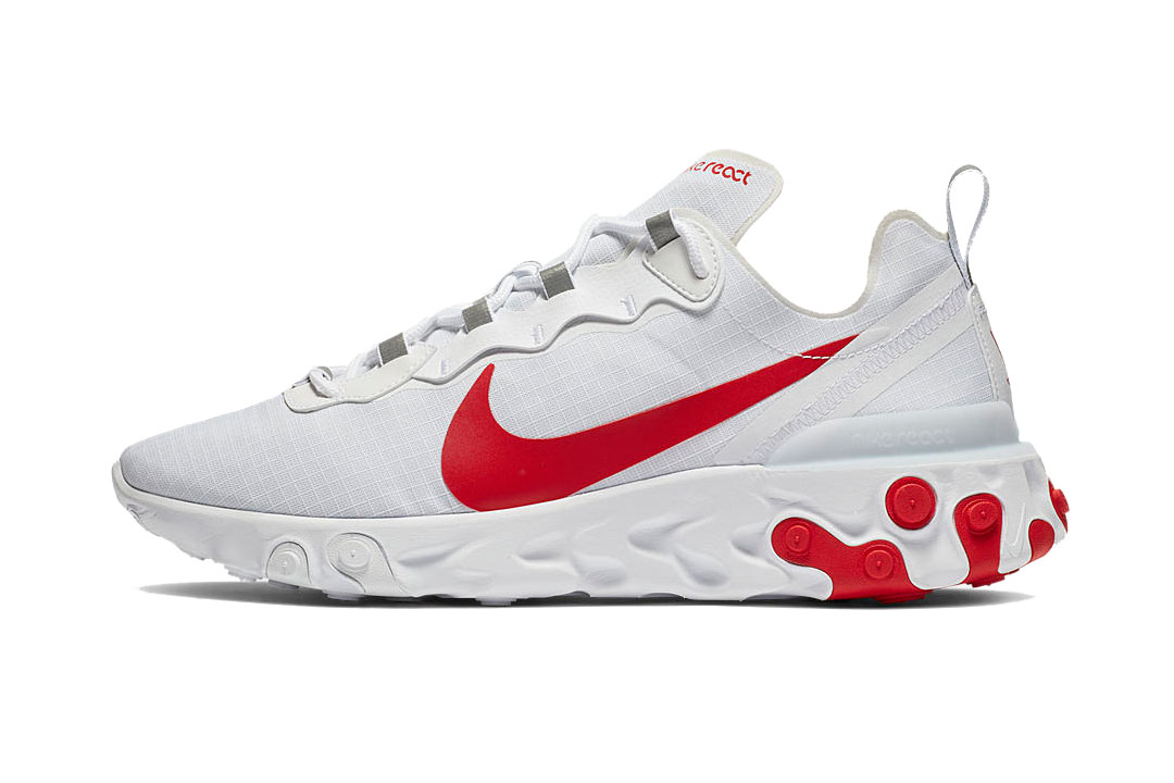 red and white nike