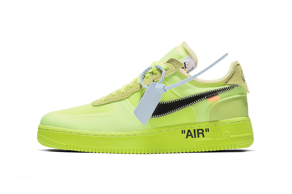 nike air force 1 neon off white