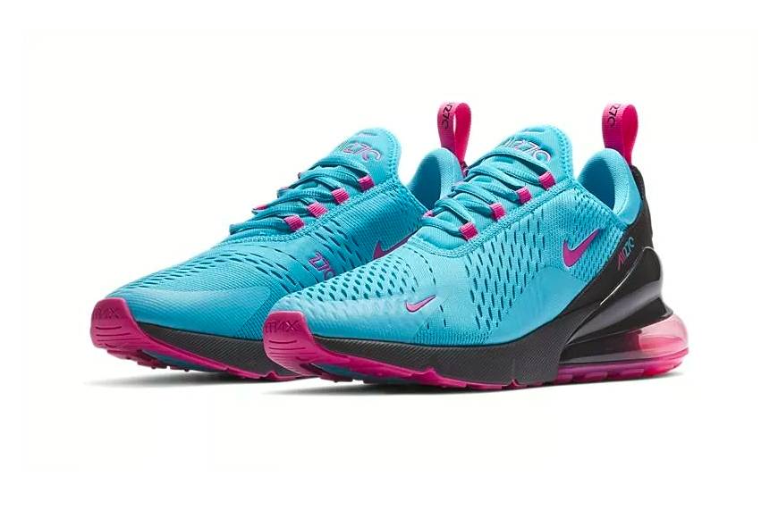 blue and pink nike air max 270