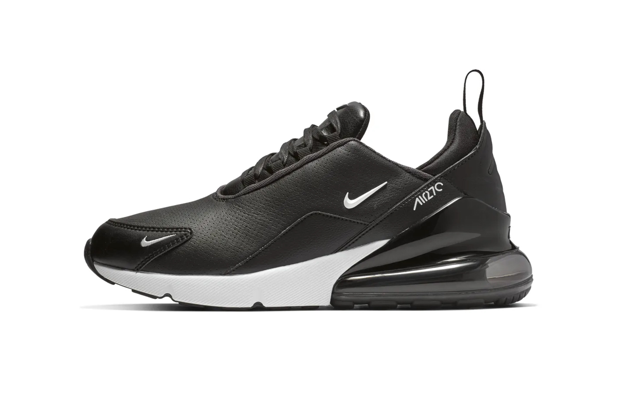 Nike Gives the Air Max 270 Trio a Leather Upgrade release drop date images info price black white orange olive green premium sportswear footwear 