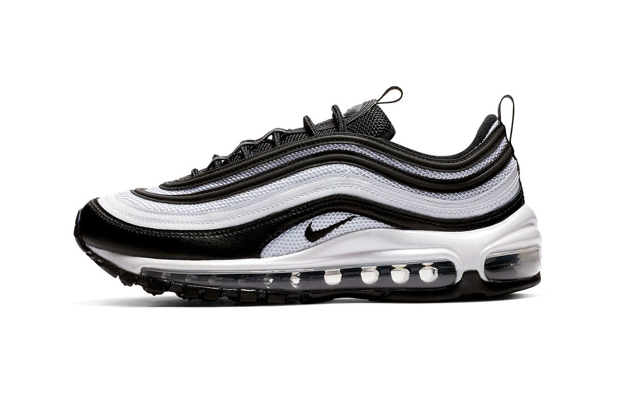 black and white air max 97