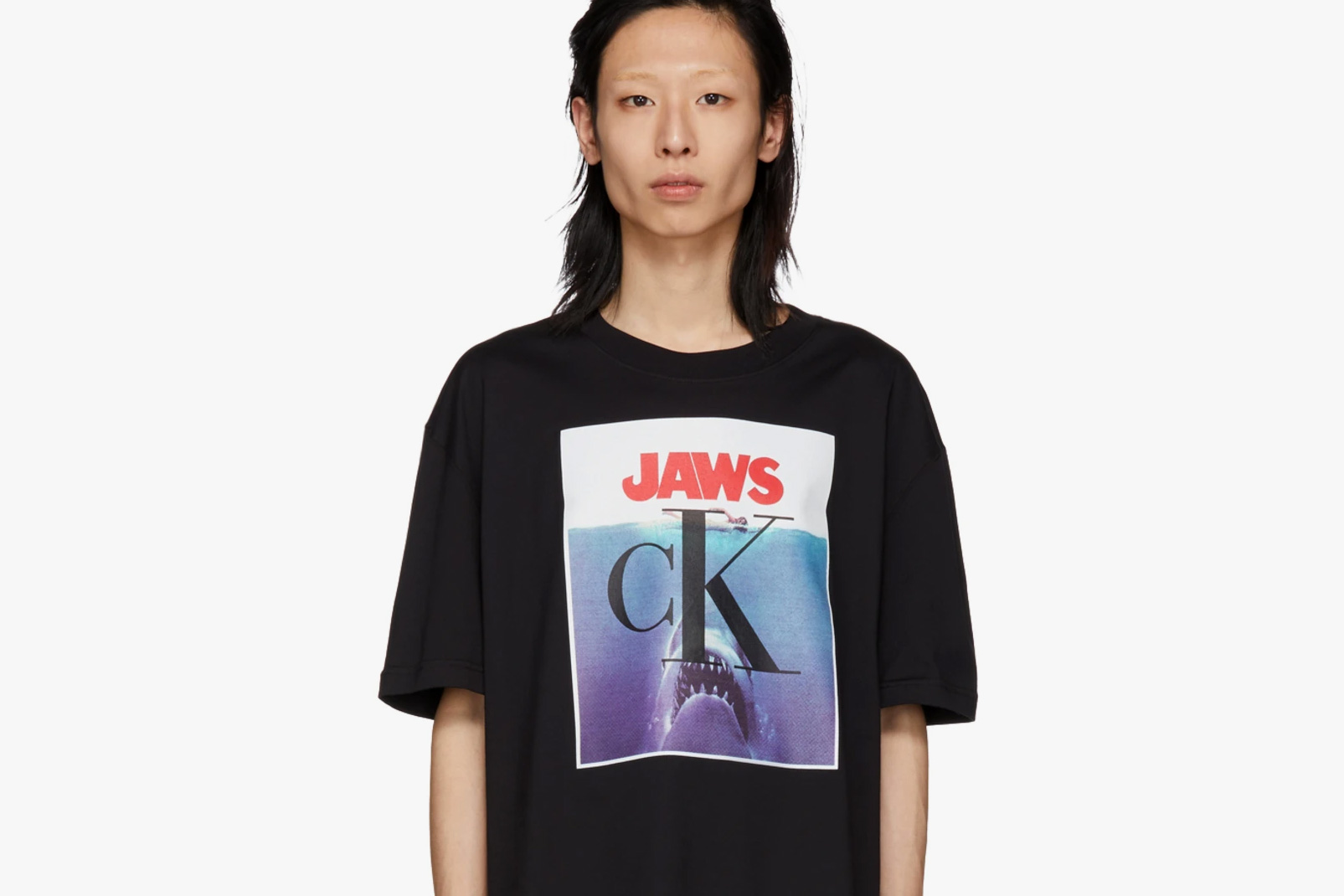 Calvin Klein 205w39nyc Jaws Movie Poster T-Shirt