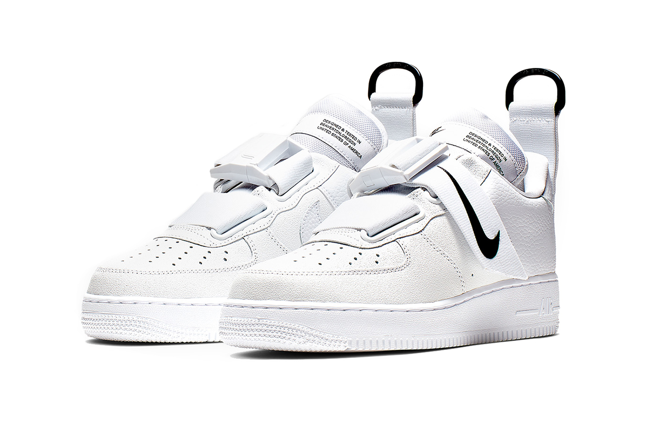 air force 1 utility black and white