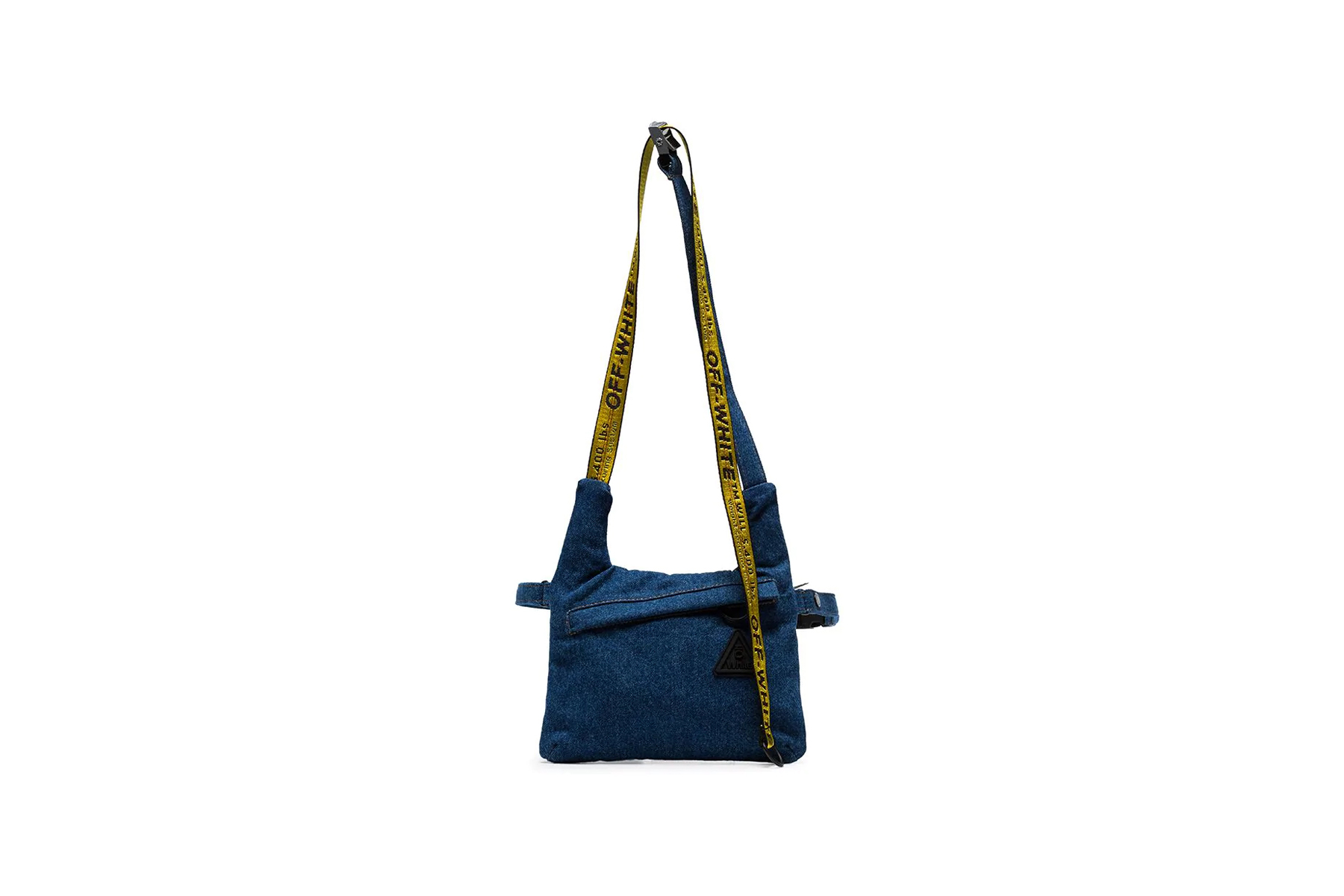 Off-White™ Blue Industrial Logo Strap Denim Messenger Bag