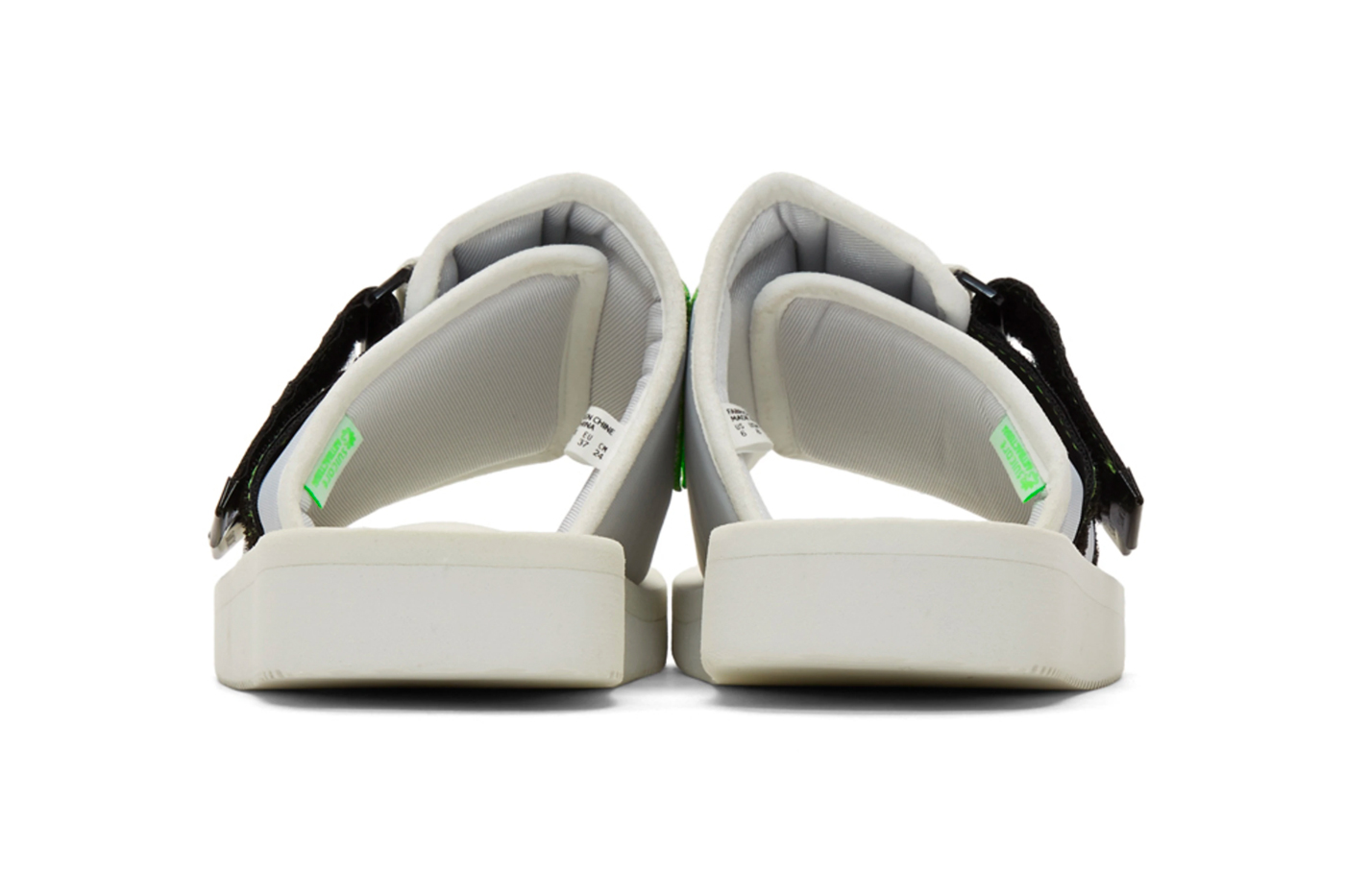 Palm Angels x Suicoke Edition Patch Slides White/Green