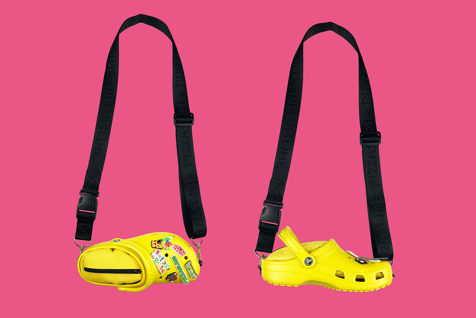 Crocs Collaboration With PizzaSlime Bag Release shoes crossbody bag 