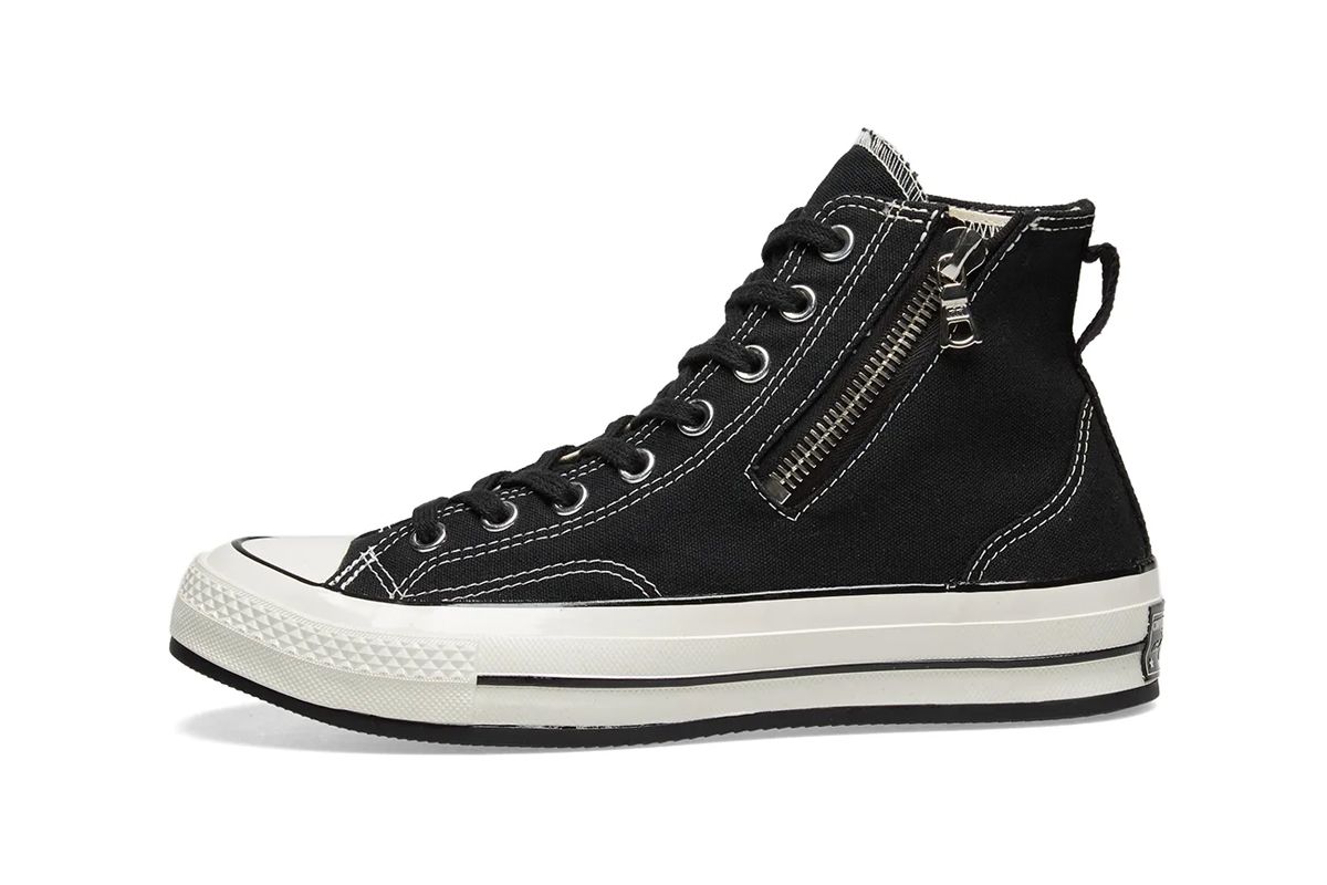 converse high tops with side zipper