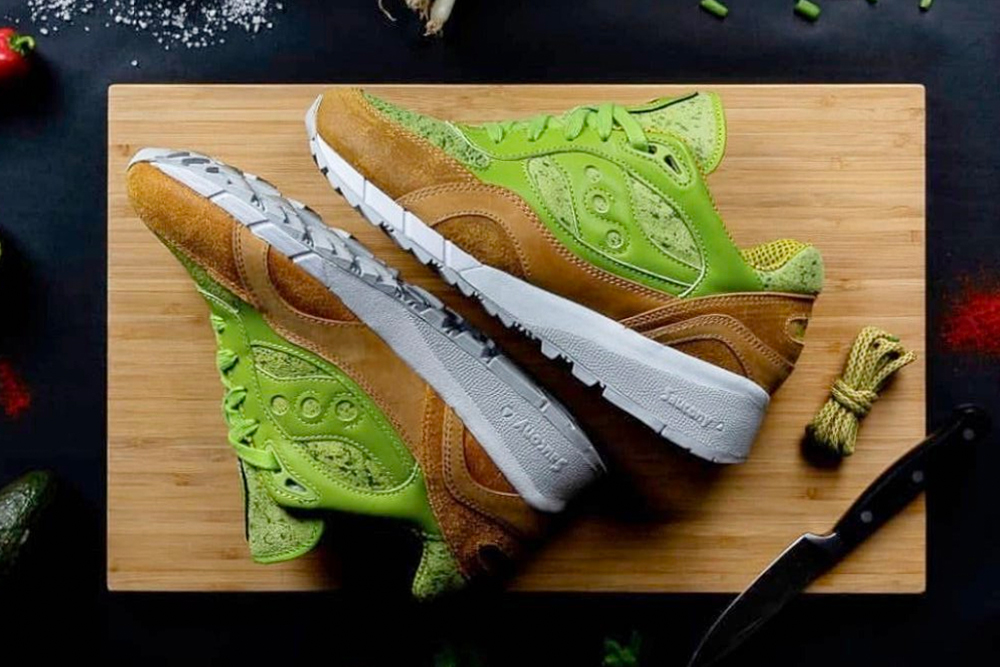 Saucony Joins in on Healthy Food Craze With Shadow 6000 "Avocado Toast" green brown red info release drop date price images footwear