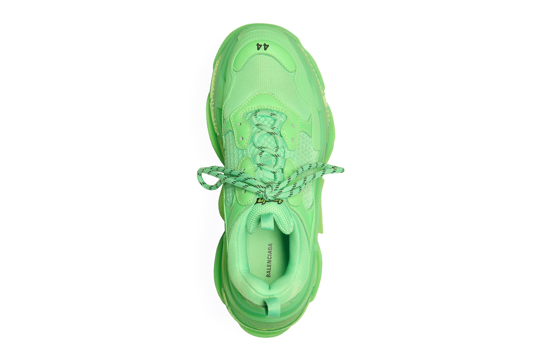 balenciaga shoes triple s neon green