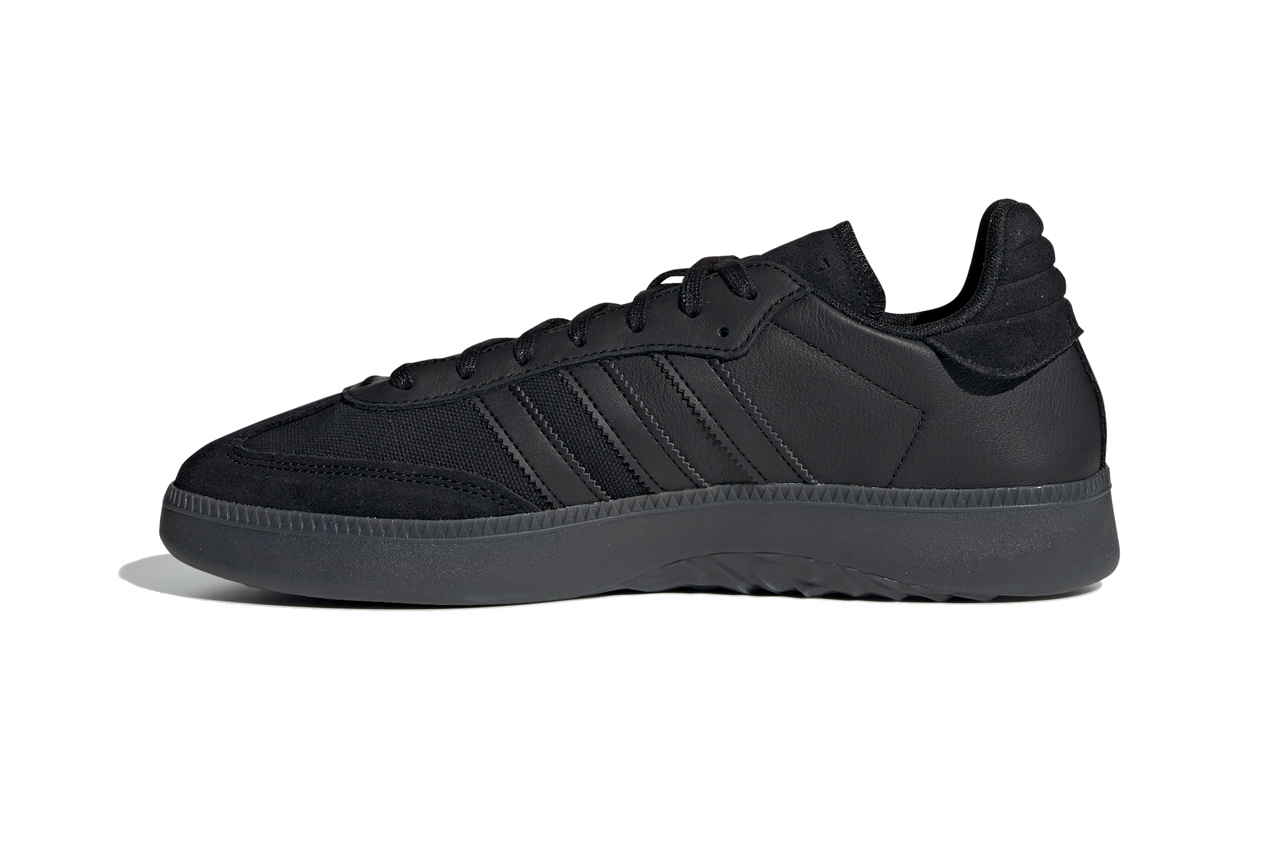 adidas black sole trainers