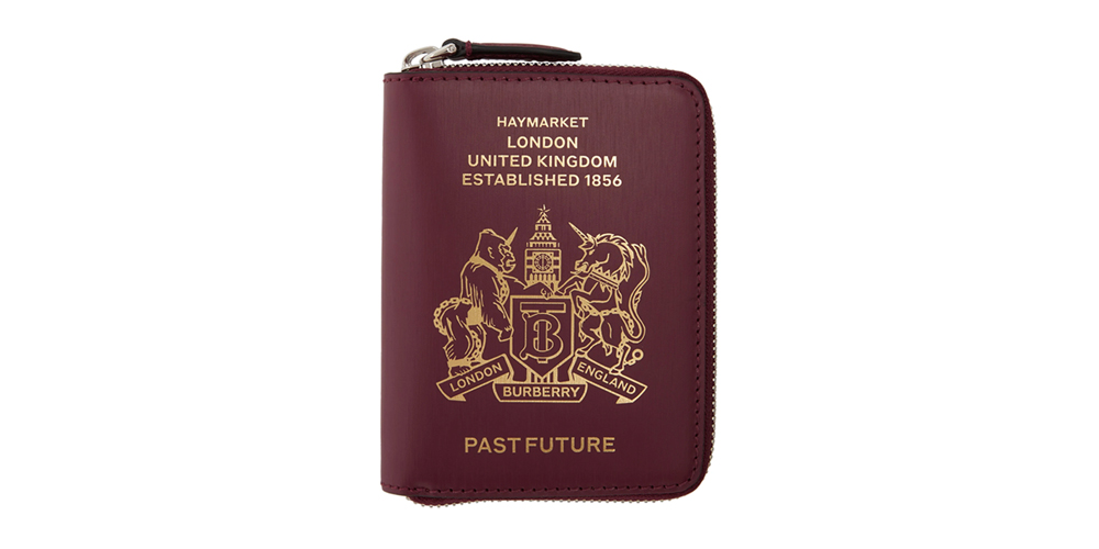 Burberry Leather Passport Wallet