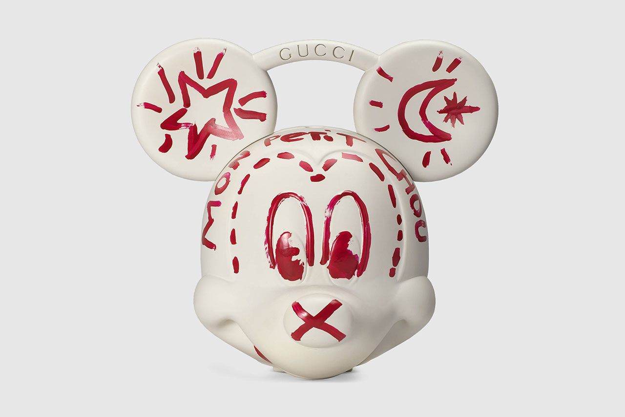Gucci Disney Mickey Mouse 3DPrinted Plastic Bag, Drops