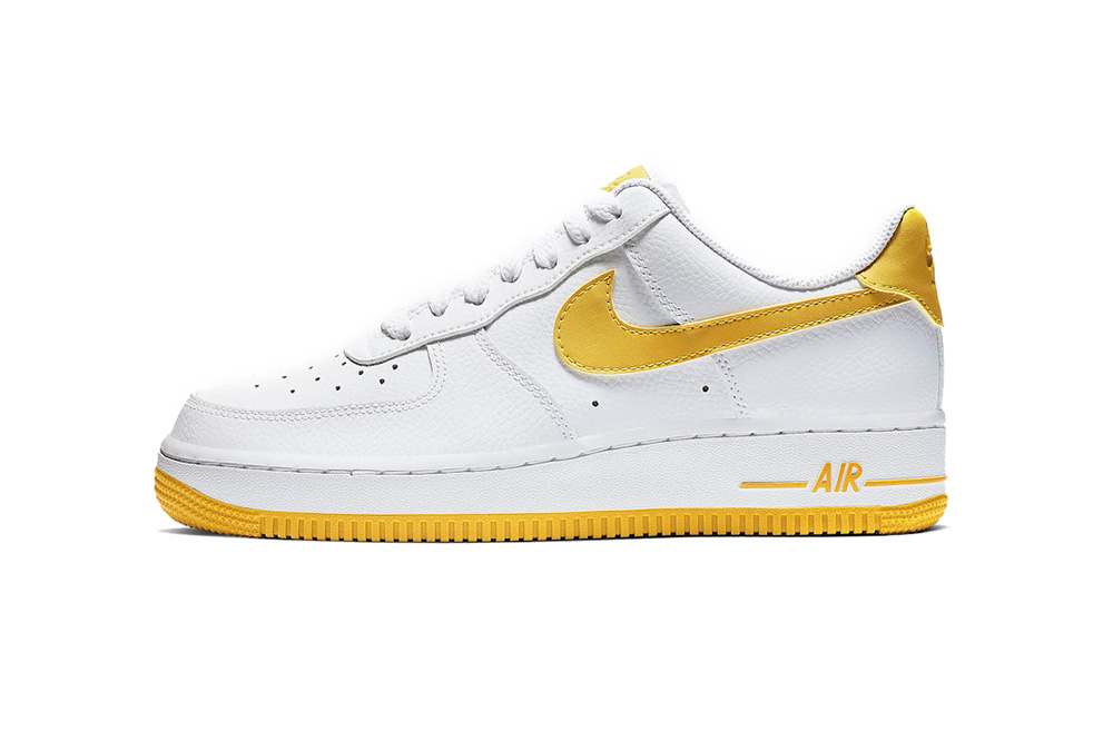 black and yellow air force 1s