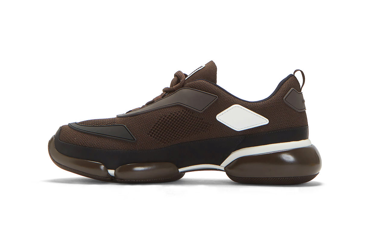 Prada Cloudbust Knit Sneakers in Brown | Drops | Hypebeast
