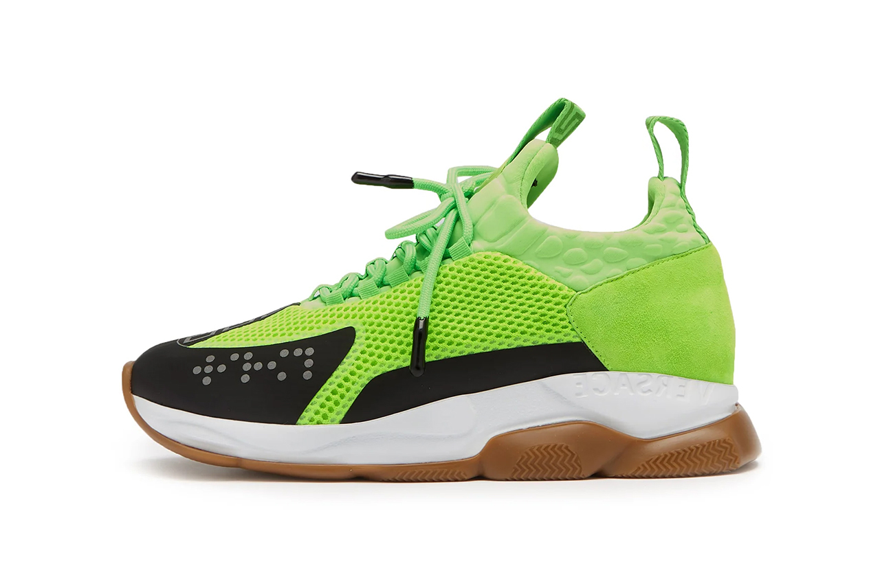 Versace Neon Green Black Gum Sneaker SS19