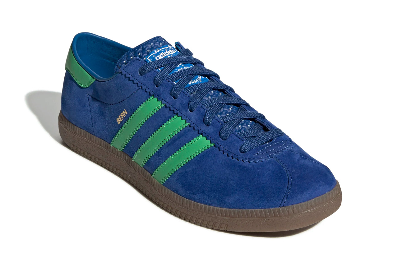 blue and green adidas shoes