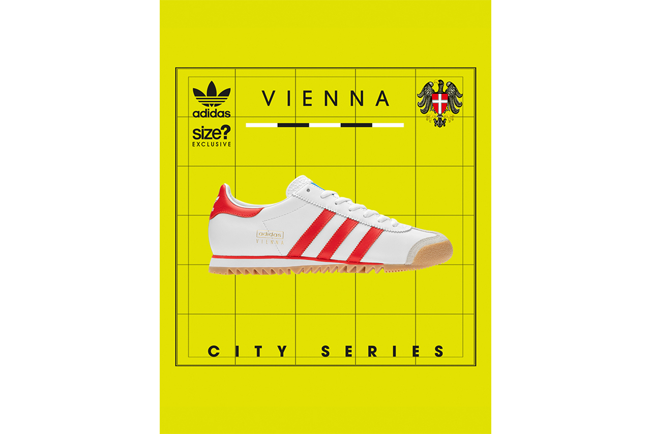 size? X adidas Originals Vienna ‘City Series’ Footwear Exclusive European Series Design Innovation Archive Sneakers Shoes Retail To Buy For Sale Information