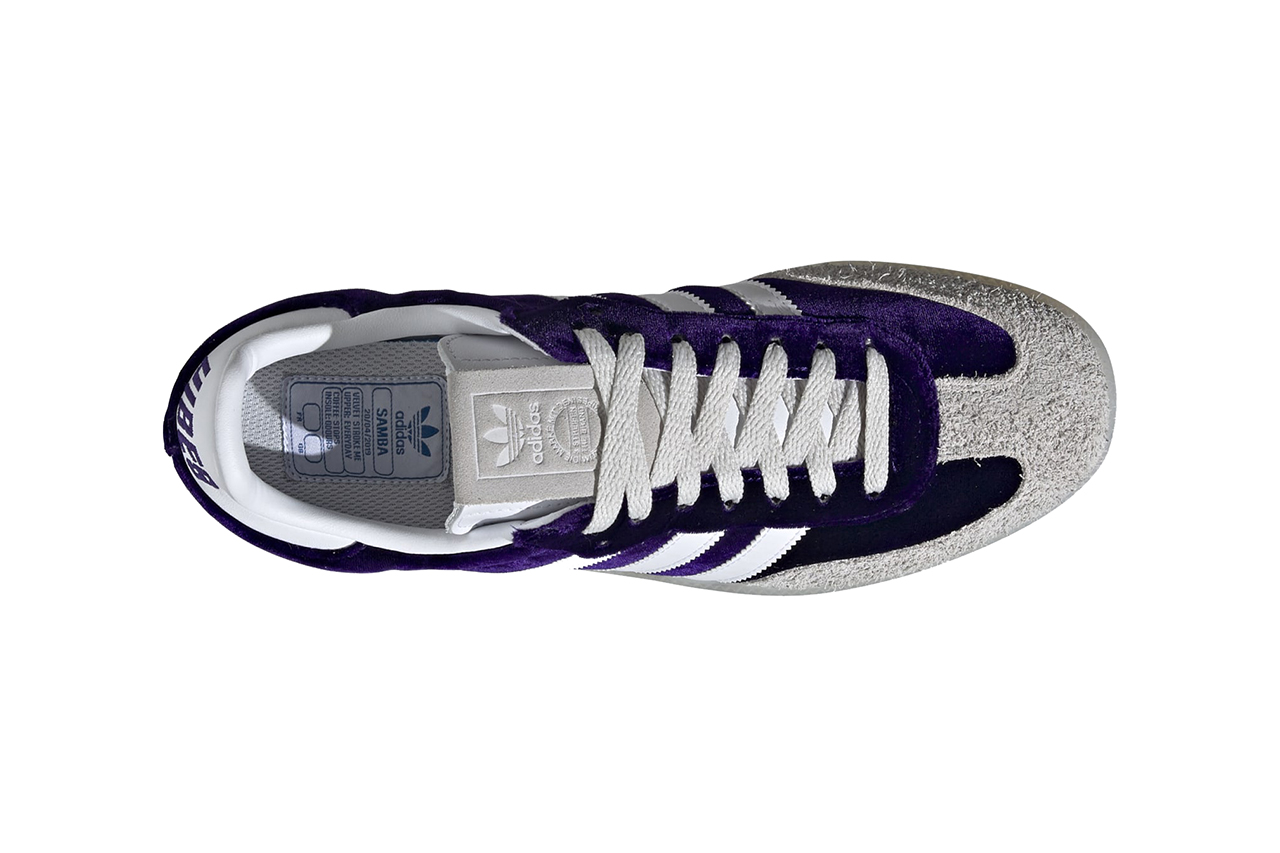 adidas samba og 420 in purple velvet