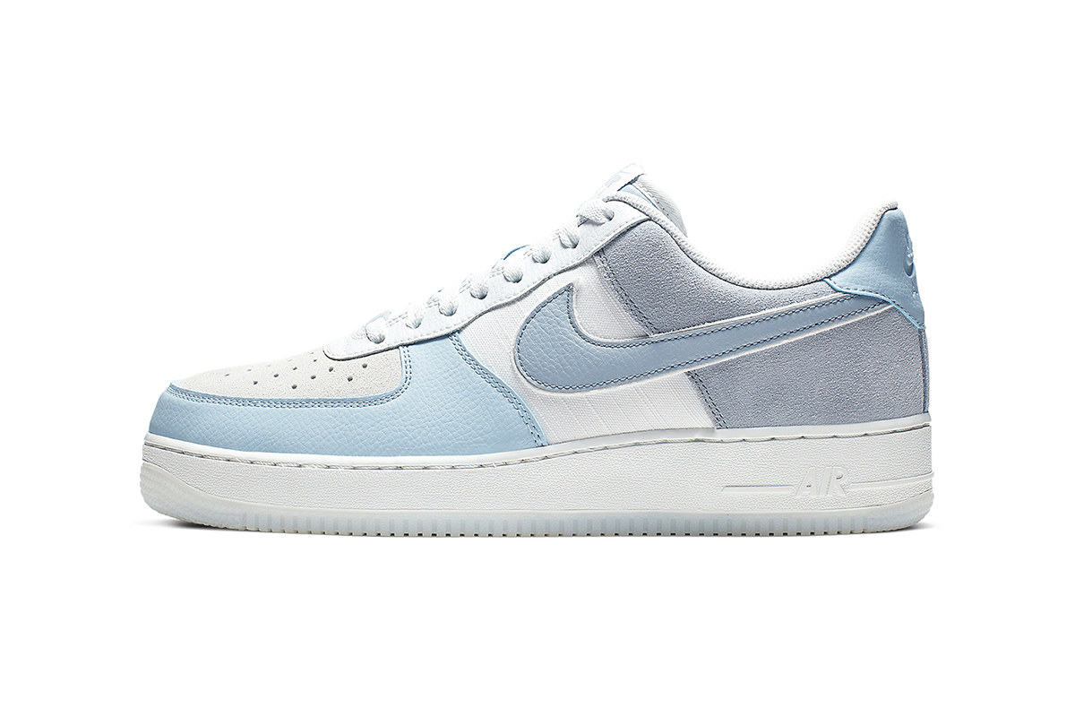 grey and blue nike air force 1