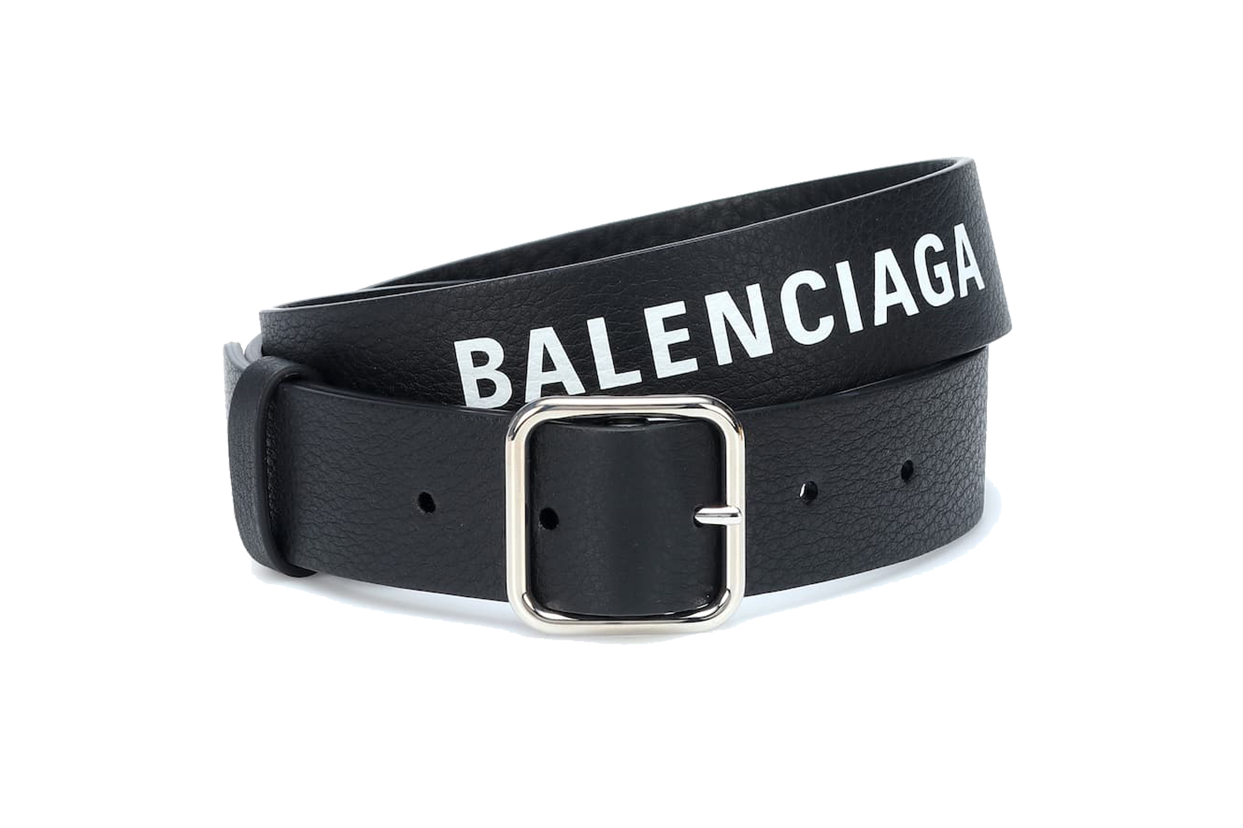 Balenciaga BB Signature Logo Belt Black  END TW