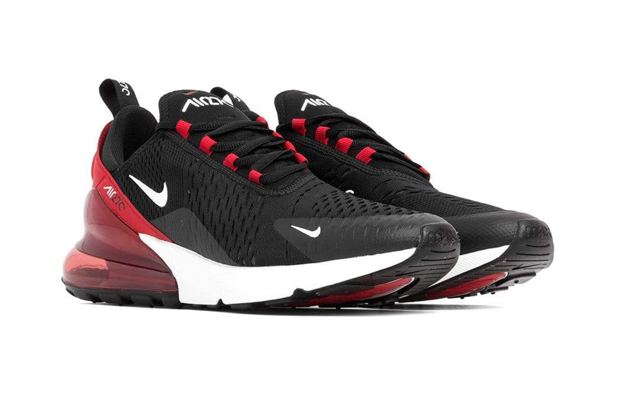 air max 270 black white and red