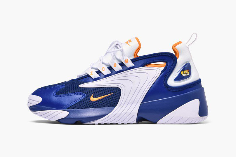 royal blue and orange nike shoes
