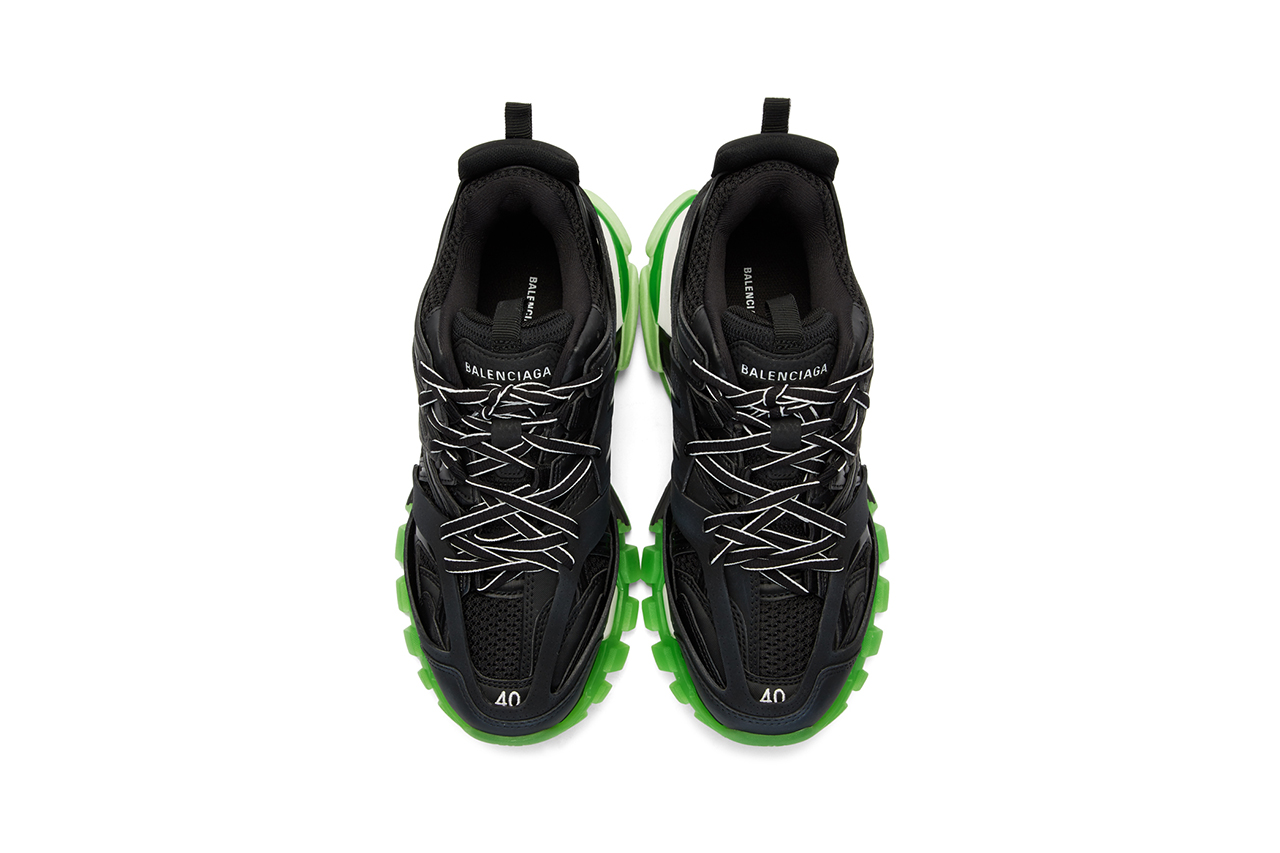balenciaga green track sneakers