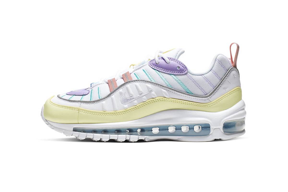 Nike Air Max 98 Pastel Release Info easter theme AH6799-300 price release info drop date blue purple yellow peach pink web store stockist 