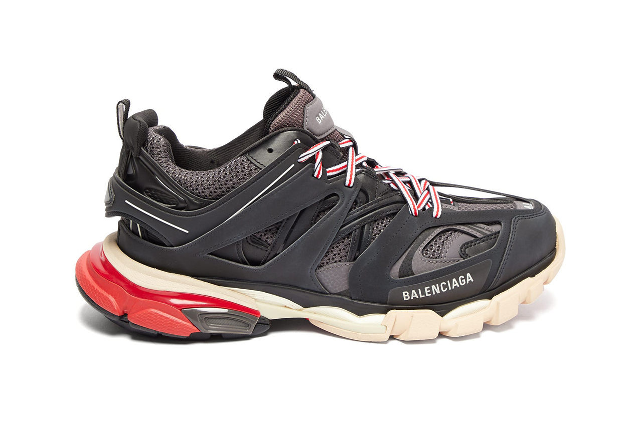 Balenciaga Synthetic Track Leather And Mesh Sneakers in