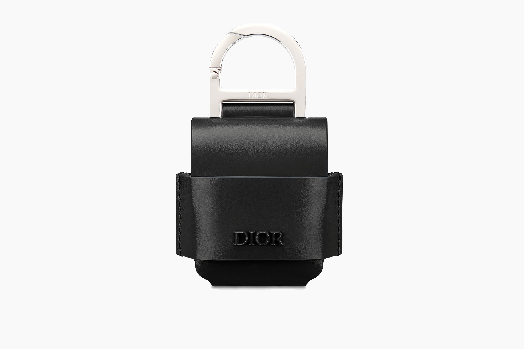 Dior Airpods Pro Case Smooth Calfskin Black in Smooth Calfskin with  Palladium-finish - US