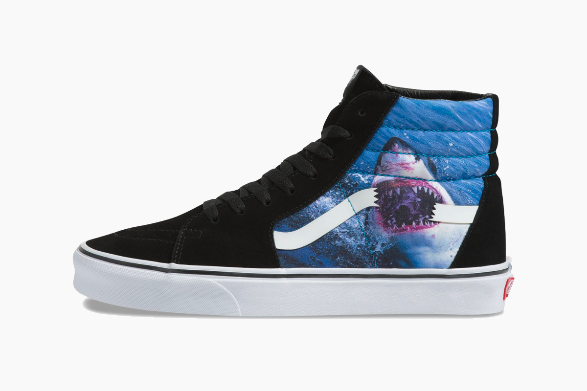 vans with sharks