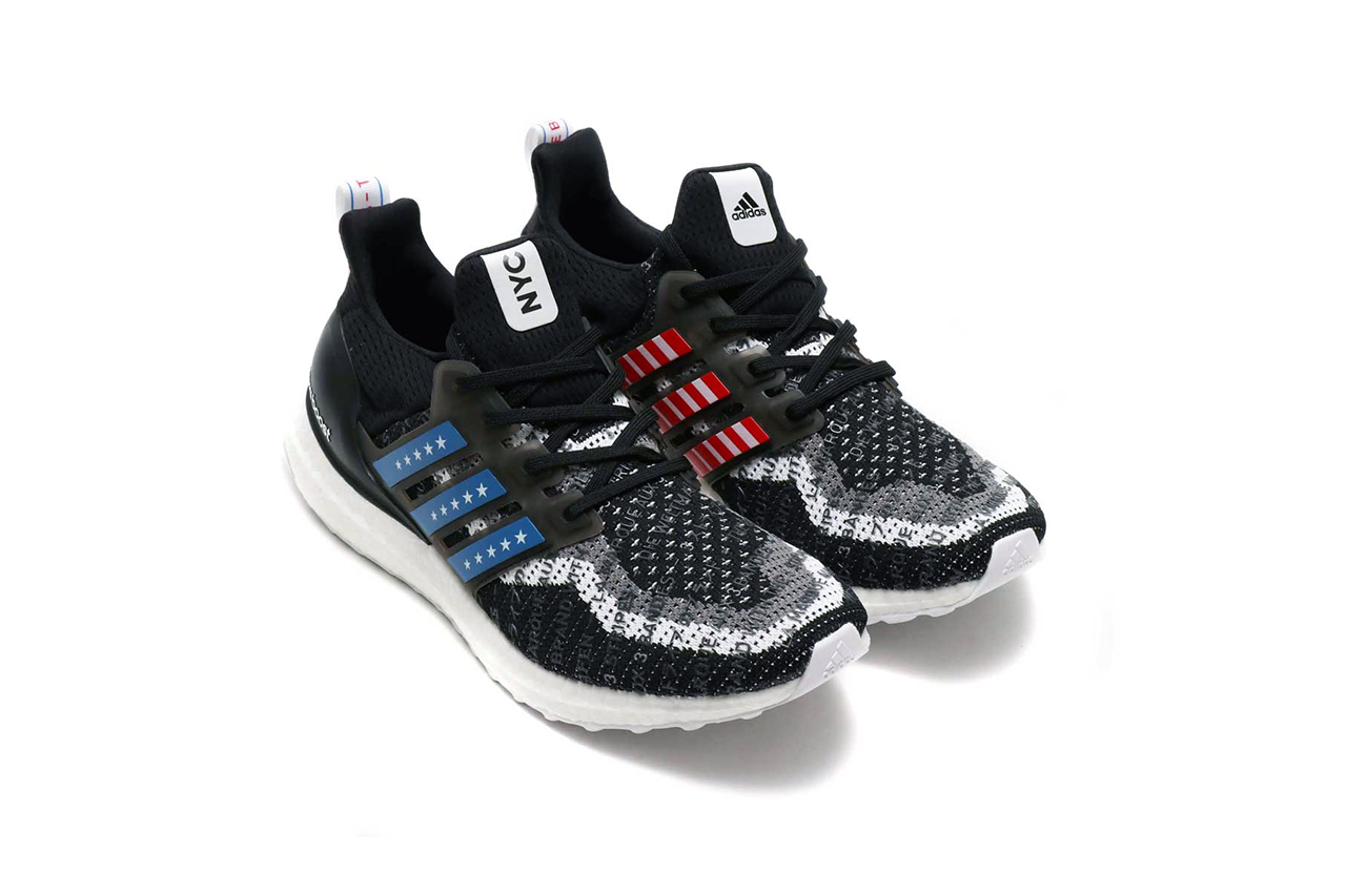 adidas UltraBOOST CTY Running "Paris" "New York" sneaker colorways release date info buy city pack black white american france flag