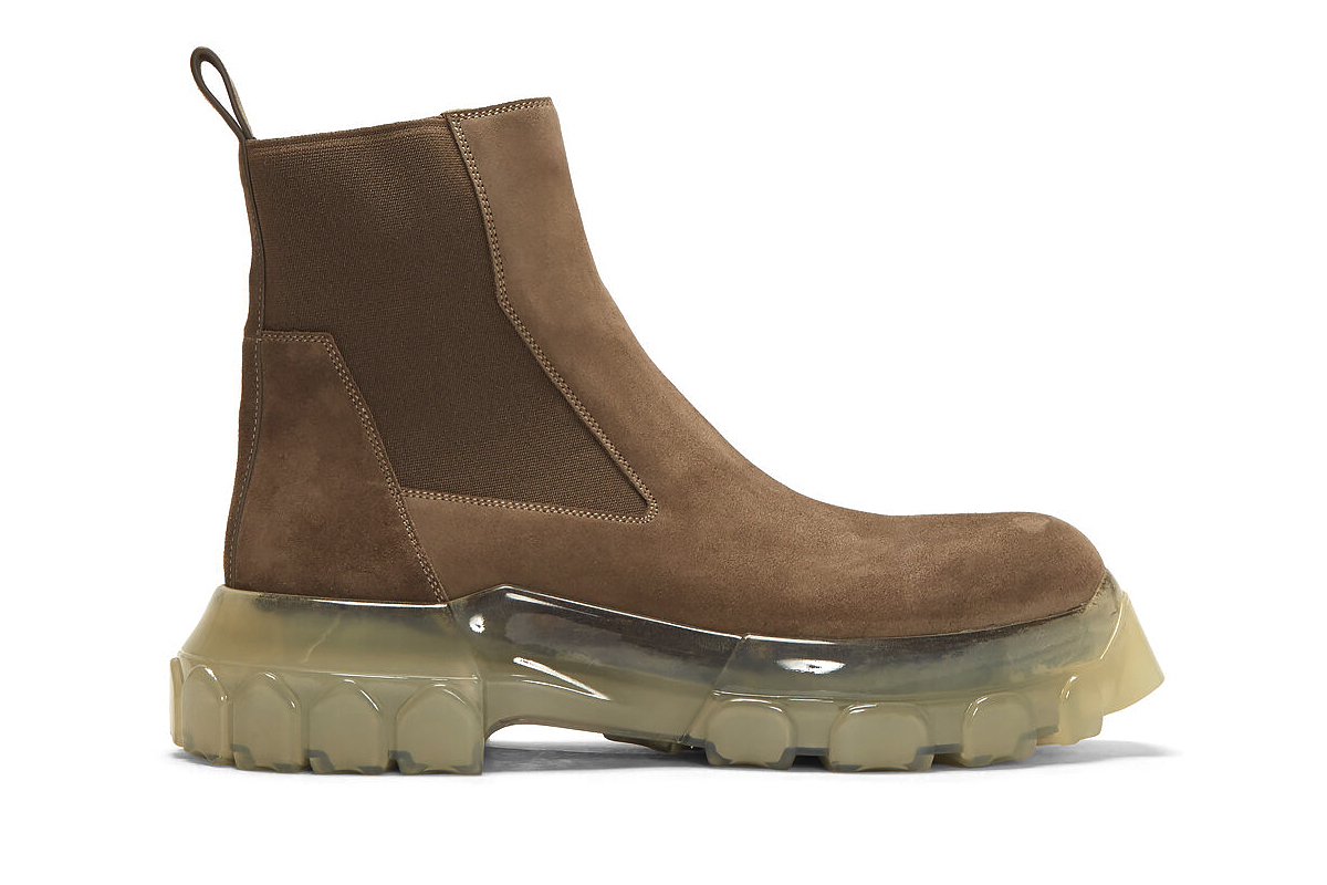 Rick Owens Bozo Tractor Beetle Boots Release Beige Brown Info Fall Winter 2019