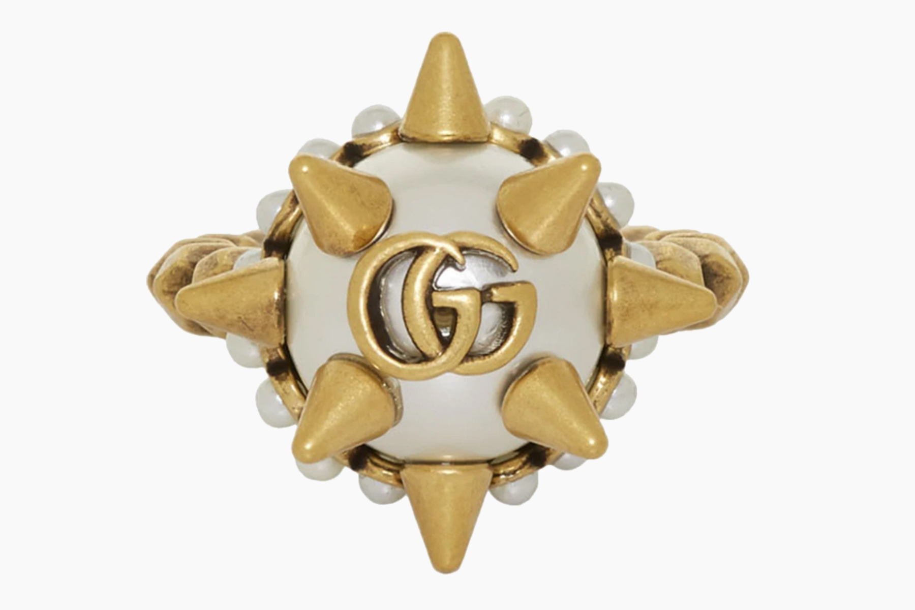 Gucci Gold Studded Pearl Ring Release Price/date | Drops | Hypebeast