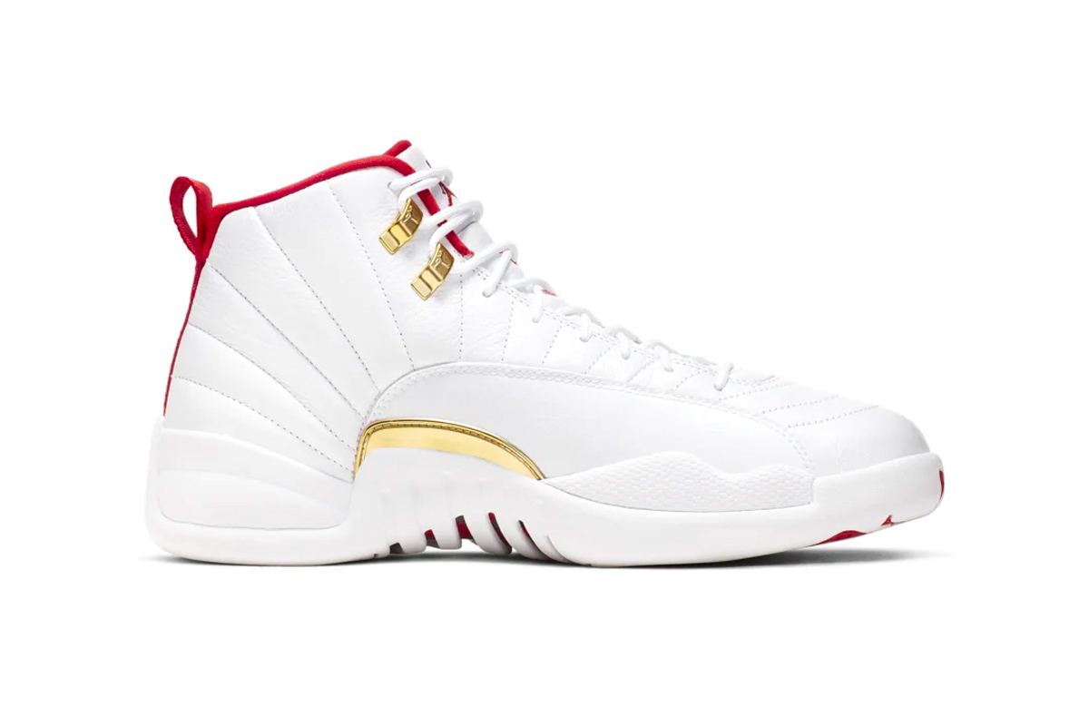jordan 12's red and white
