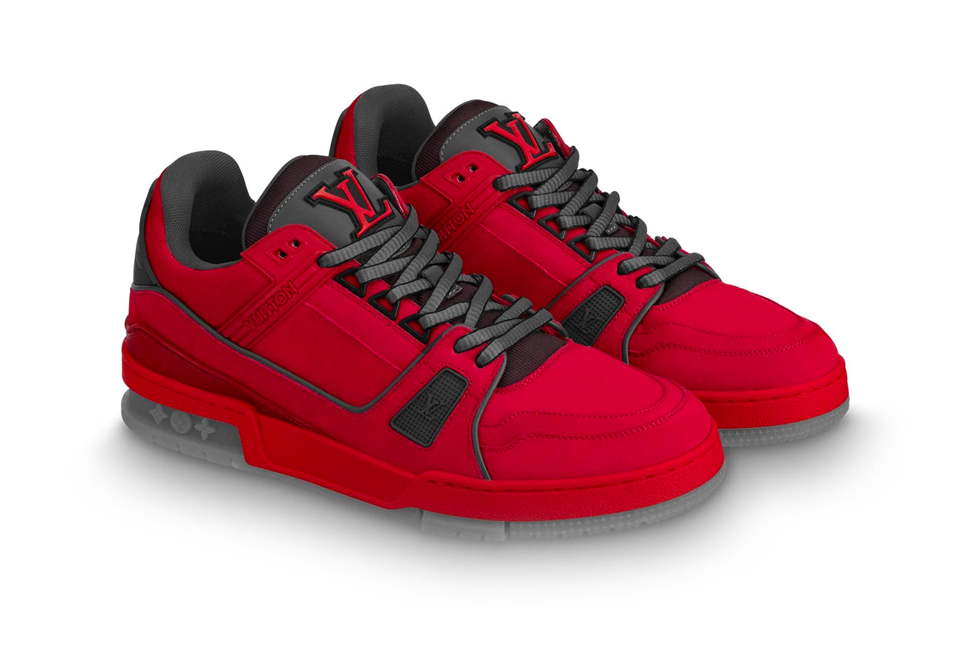 LV Trainer Sneaker (Red/Gray)