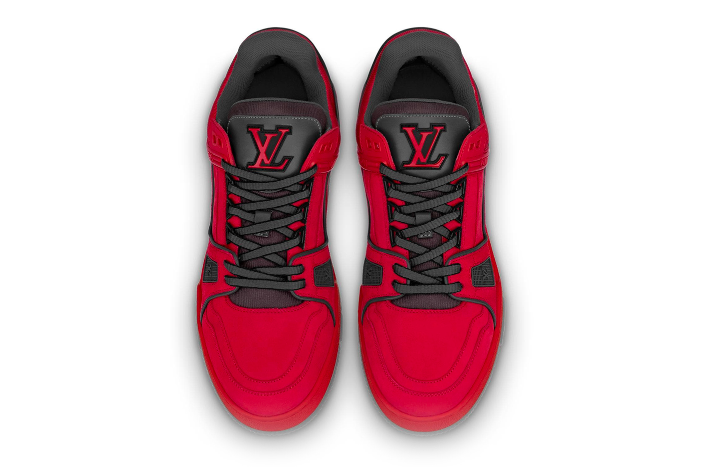 Louis Vuitton, Shoes, Black Red Louis Vuitton X Uf Sneakers Size 375 Worn  X