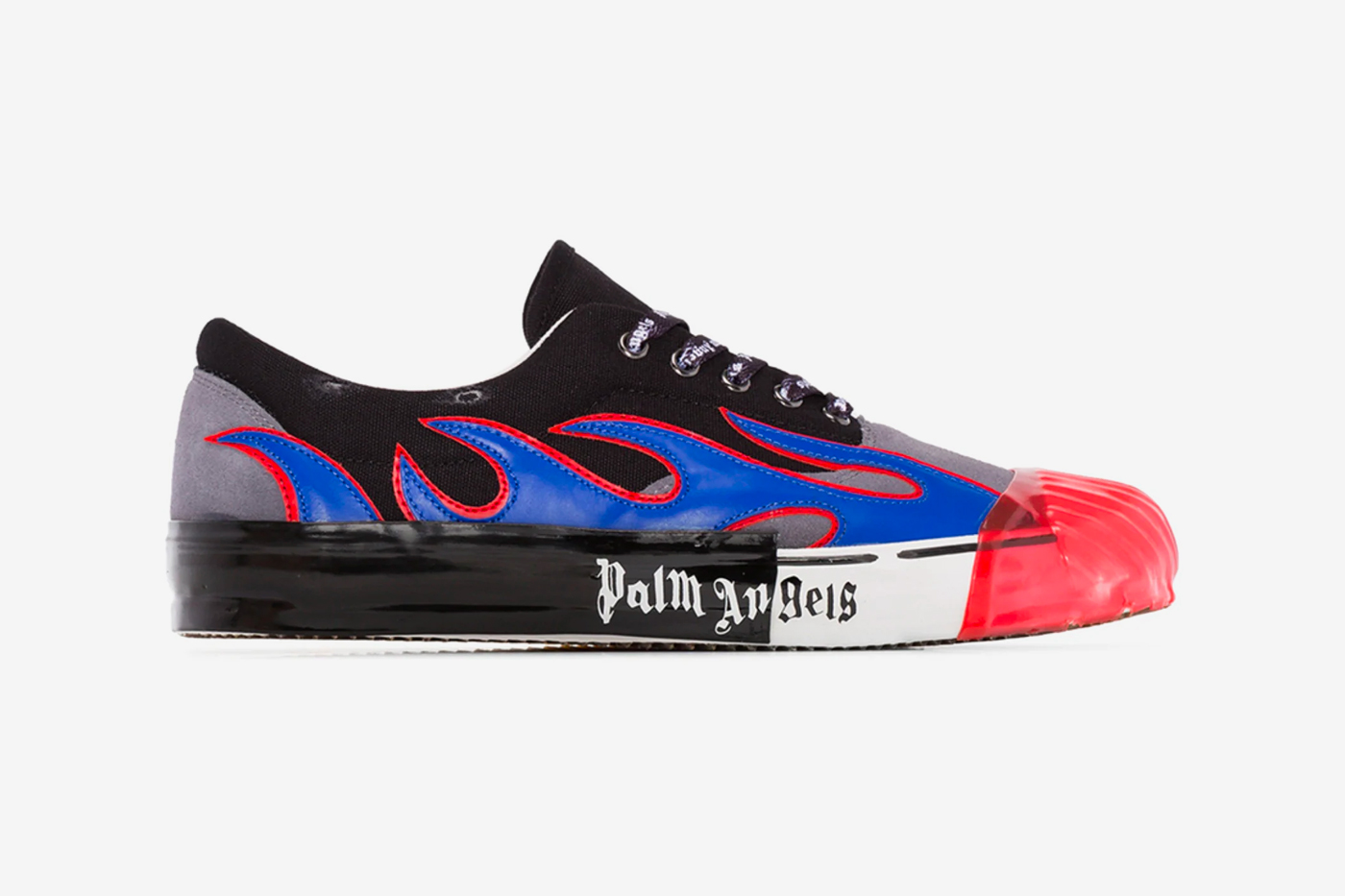 Palm Angels Multicoloured Flame Low Top Sneakers Release   Hypebeast