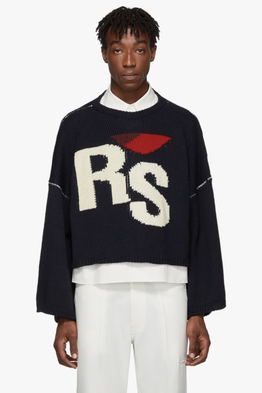 Raf Simons Red Cropped Oversized 