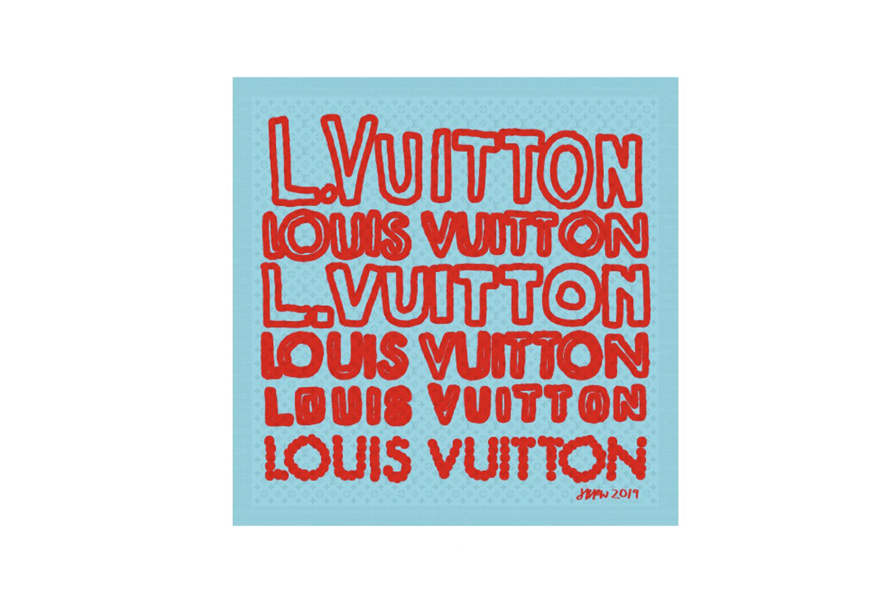 Jonas Wood x Louis Vuitton Silk Scarves Release, Drops