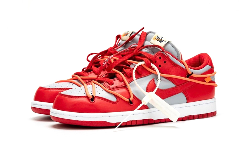 university red dunk low off white