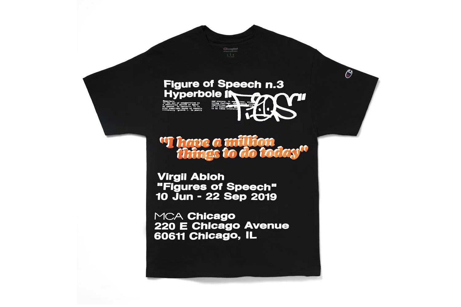 MCA Chicago Drops More Virgil Abloh-Designed Figures of Speech T-Shirts