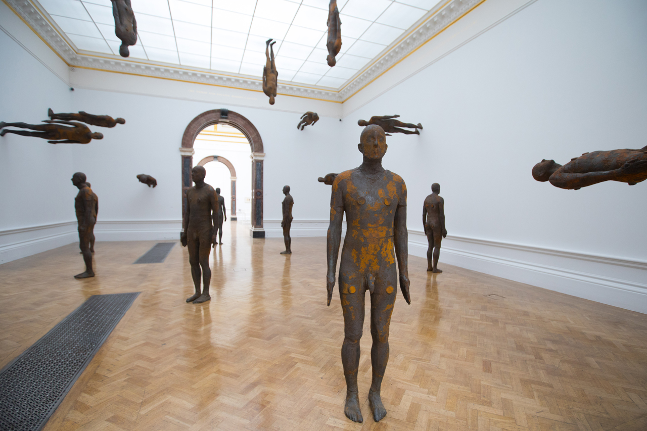 antony gormley royal academy of arts london exhibition sculptures artworks 