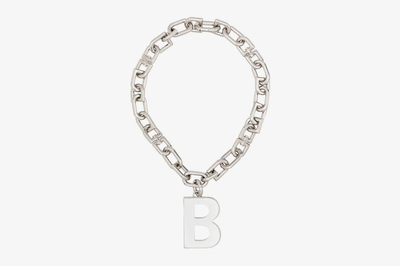Balenciaga B Chain Necklace Release Info Date Silver Buy demna gvasalia