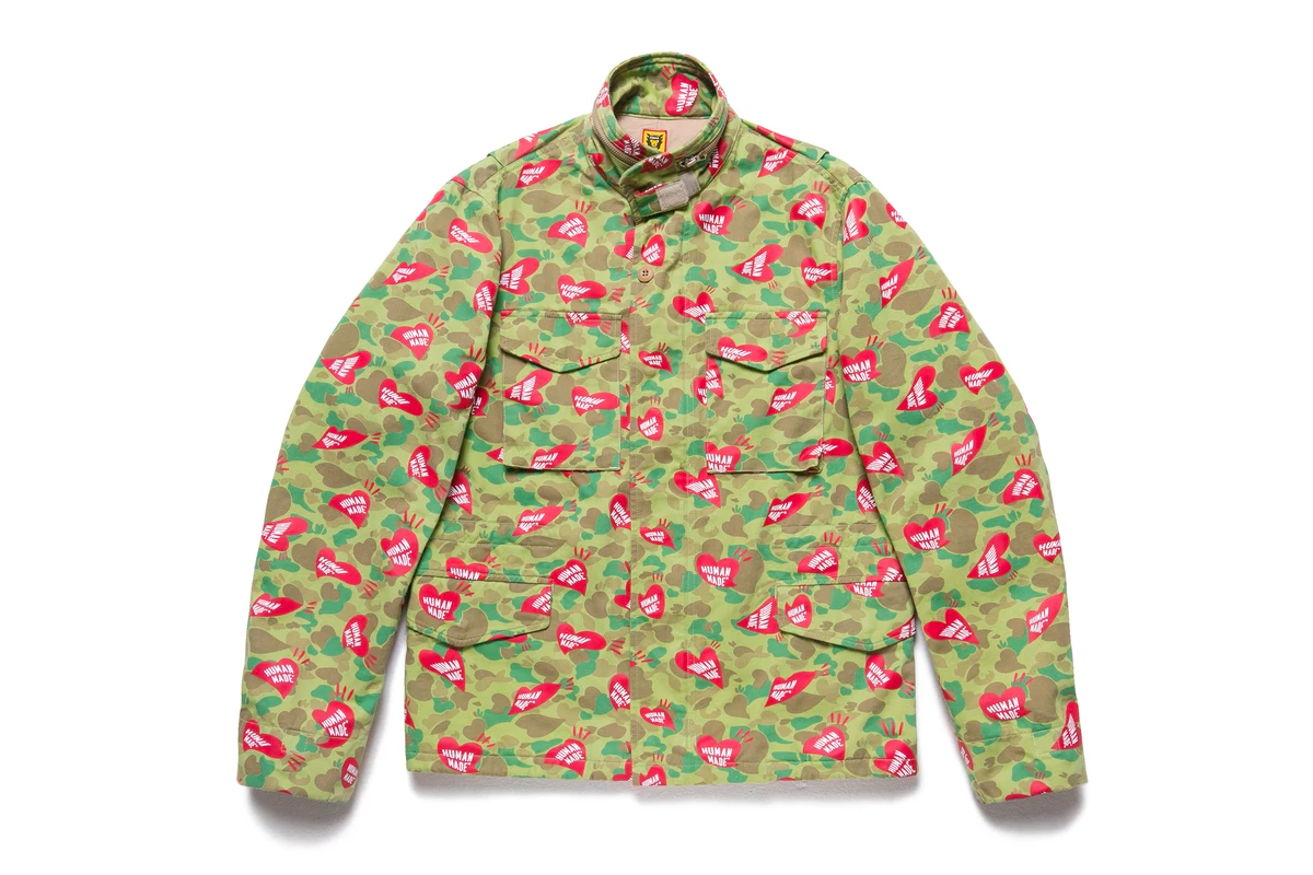 HUMAN MADE Heart Camo Field Jacket Release Price, Drops