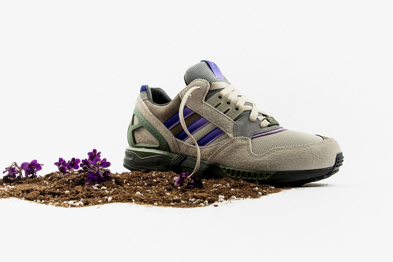 packer x adidas Consortium ZX 9000 Meadow Violet sneakers footwear release pack drop 1 