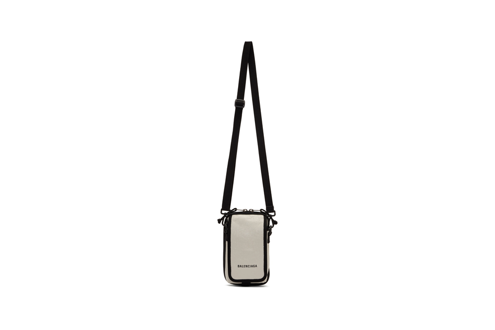 Balenciaga Small Graffiti Explorer Strap Pouch - Black Mini Bags