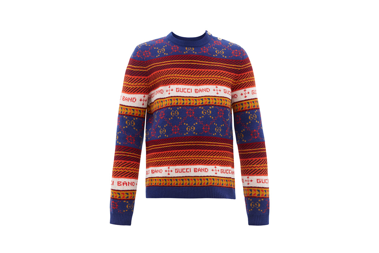 Gucci Christmassy GG-Jacquard Wool Sweater |